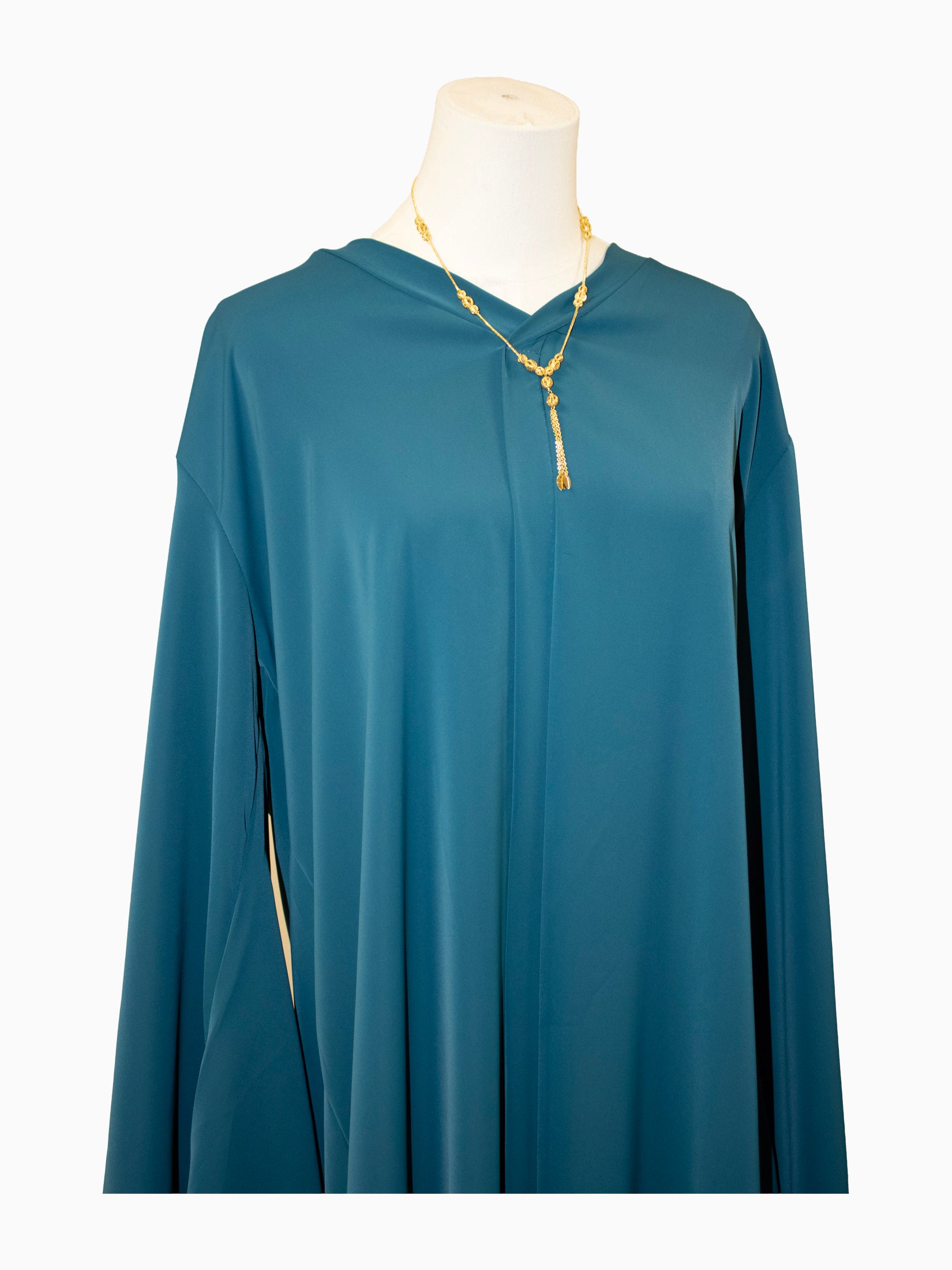 blue abaya
