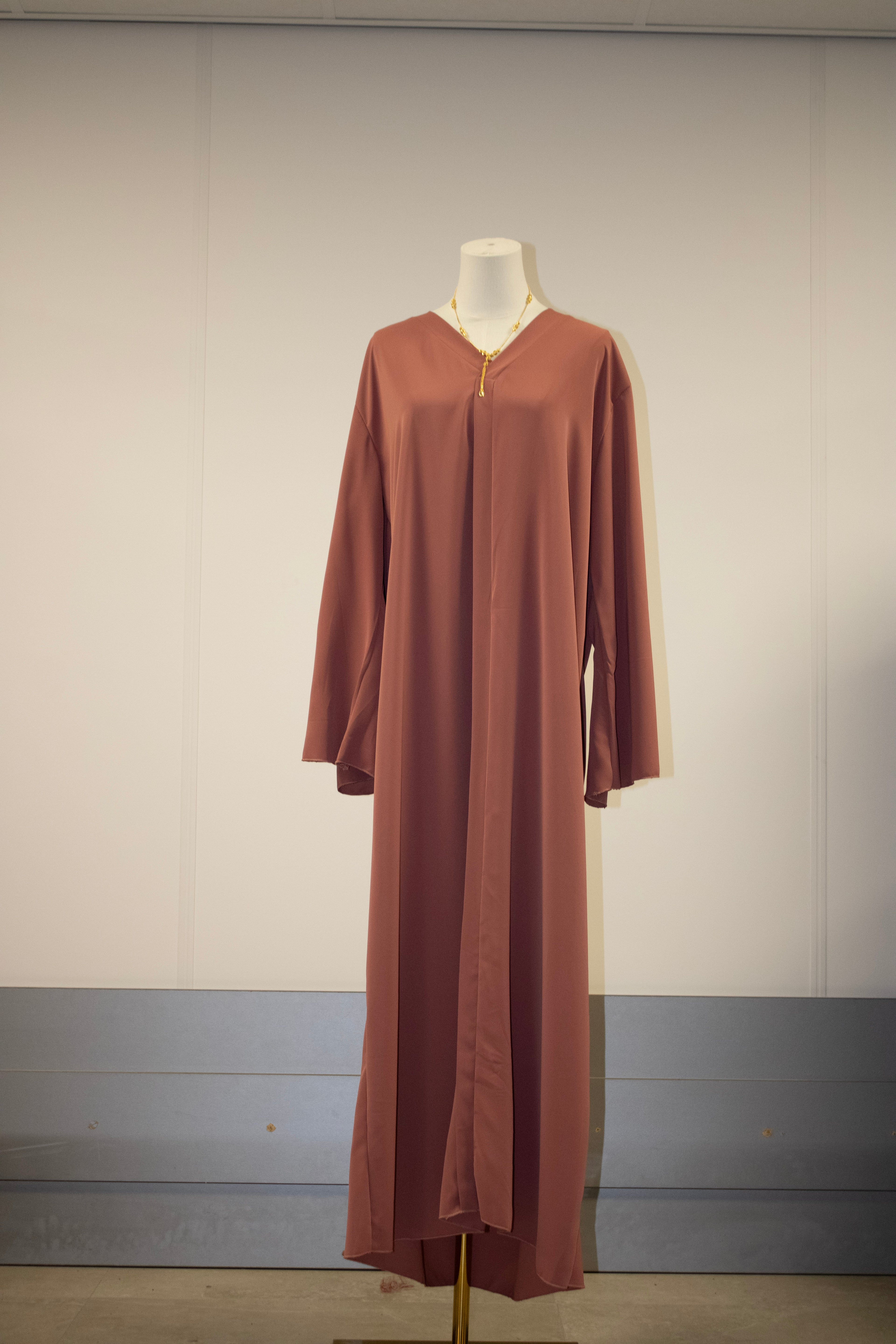 dark baige abaya