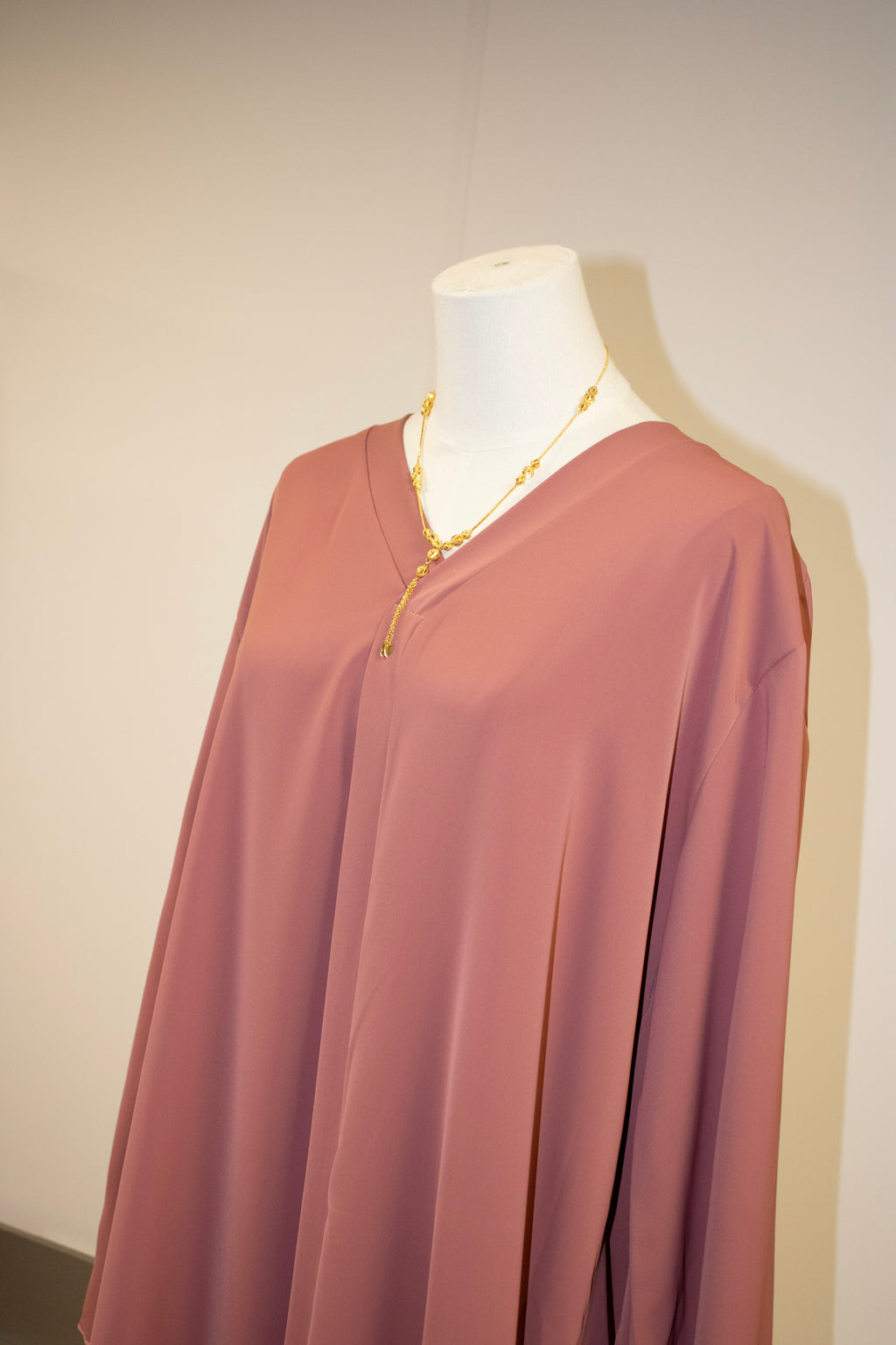 dark baige abaya