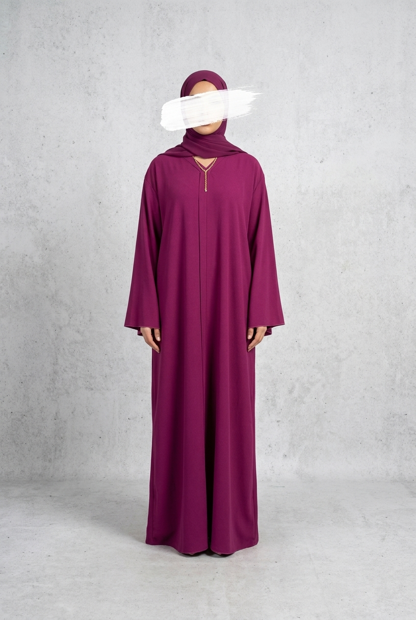 Purple abaya