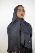 Barakka Diamond Dark Gray Scarf