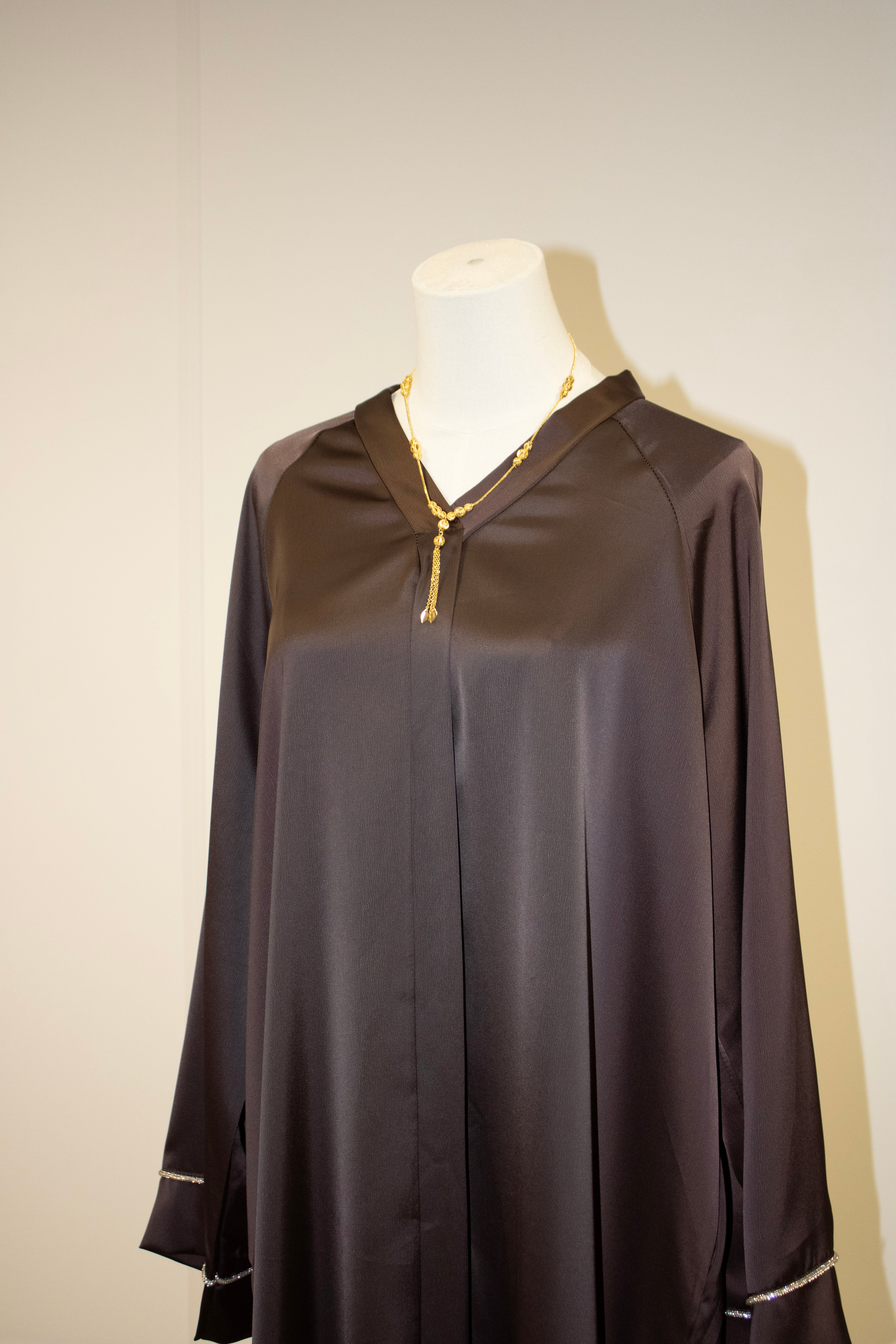 Brown Lined Abaya