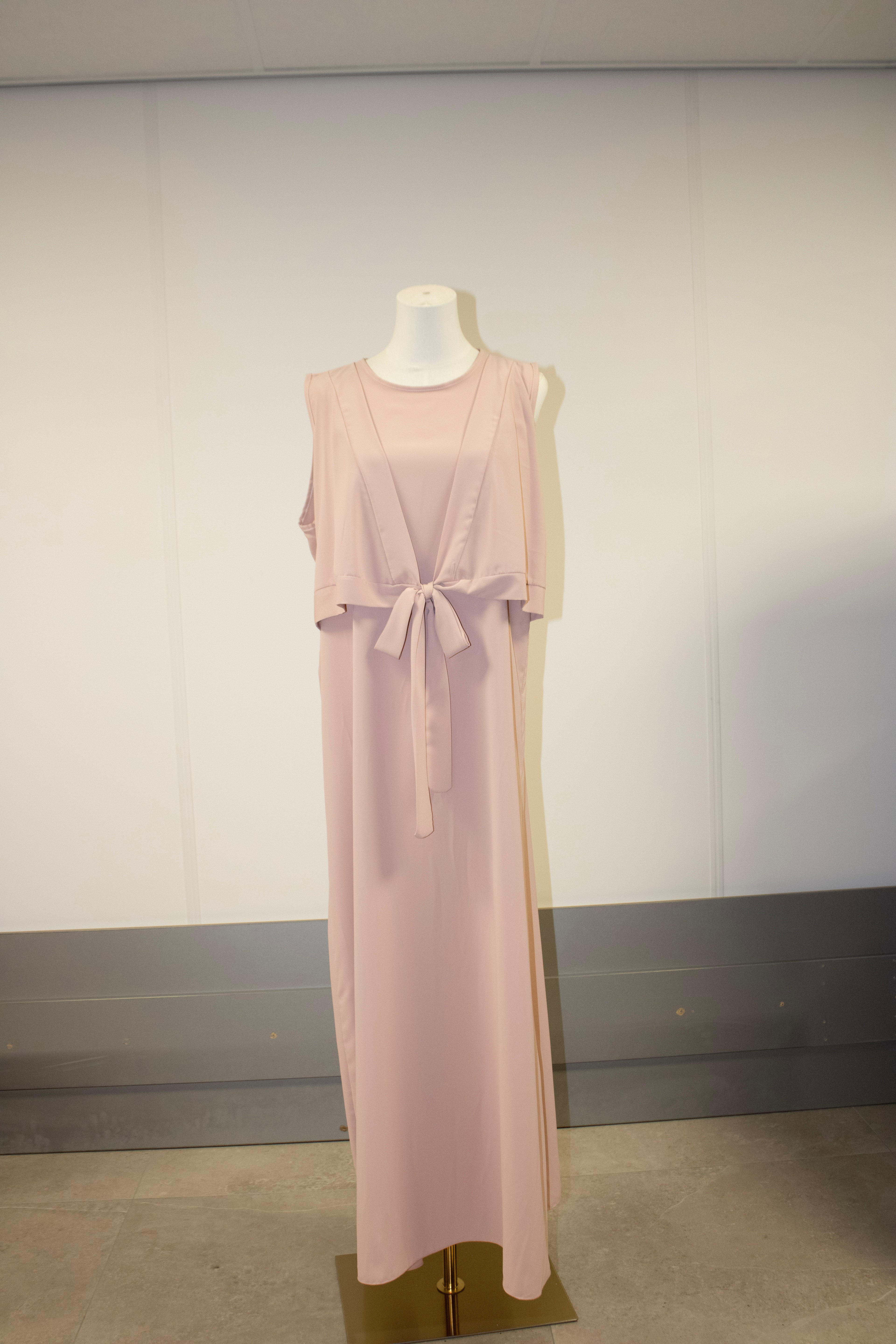 Pink abaya set