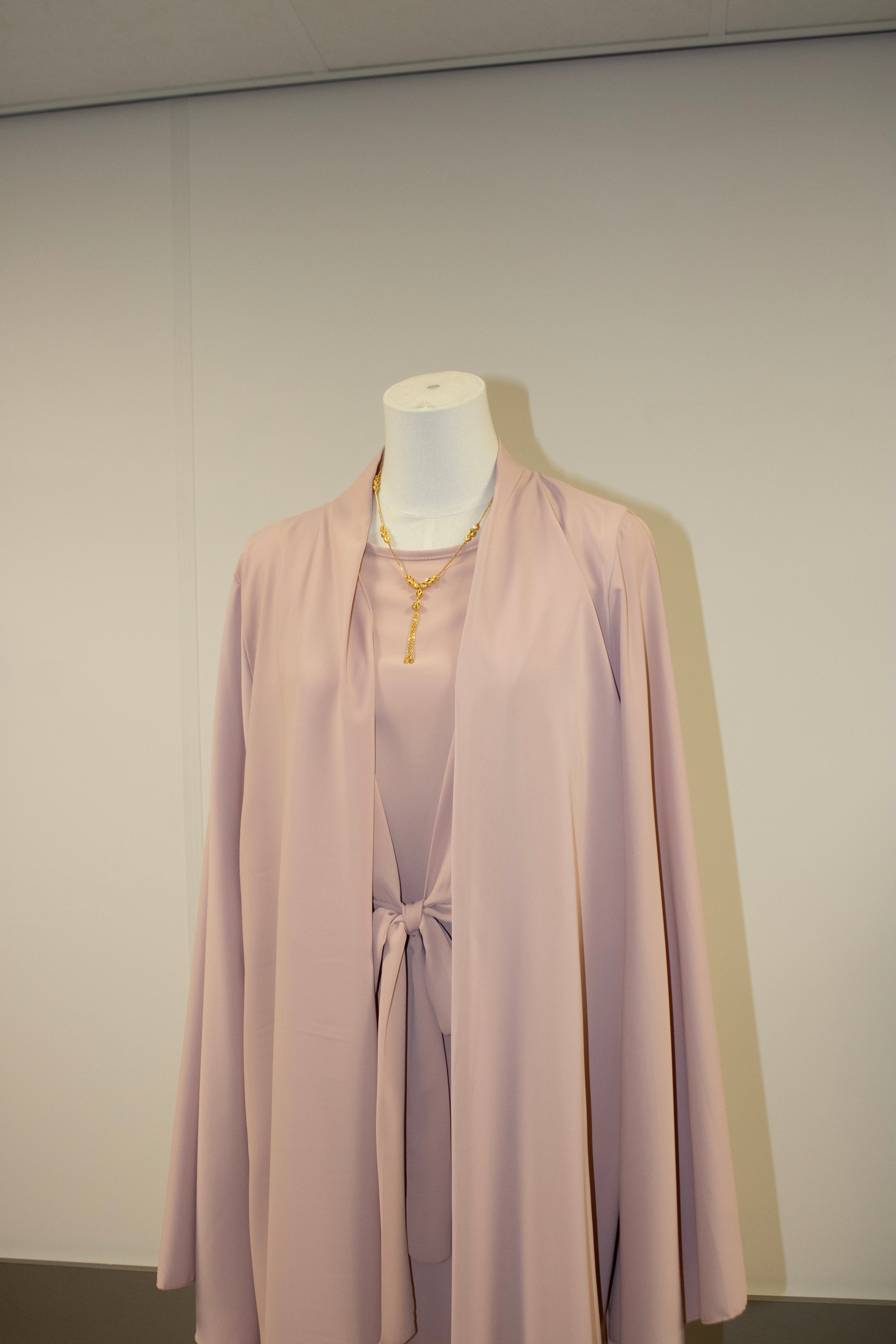 Pink abaya set