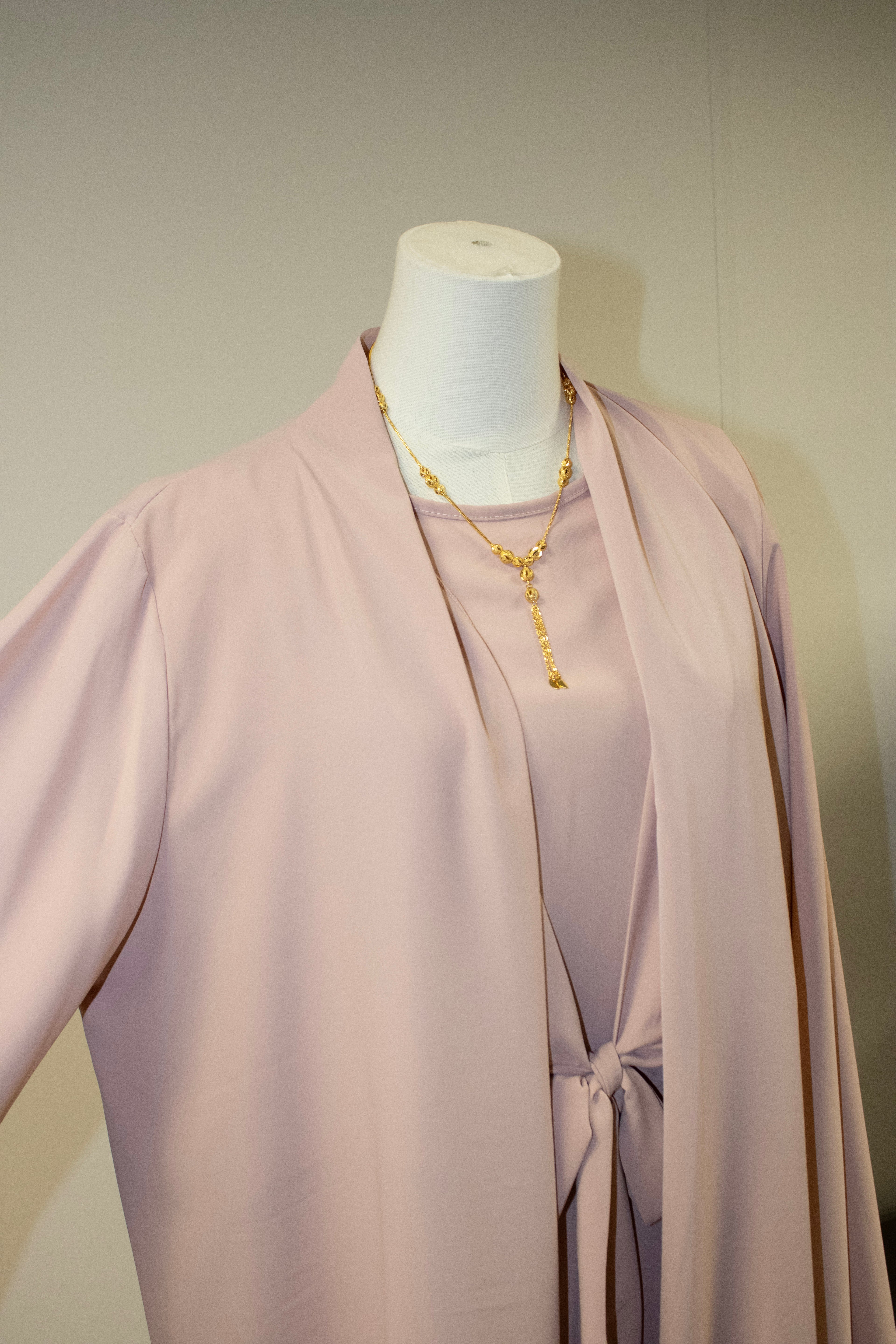 Pink abaya set