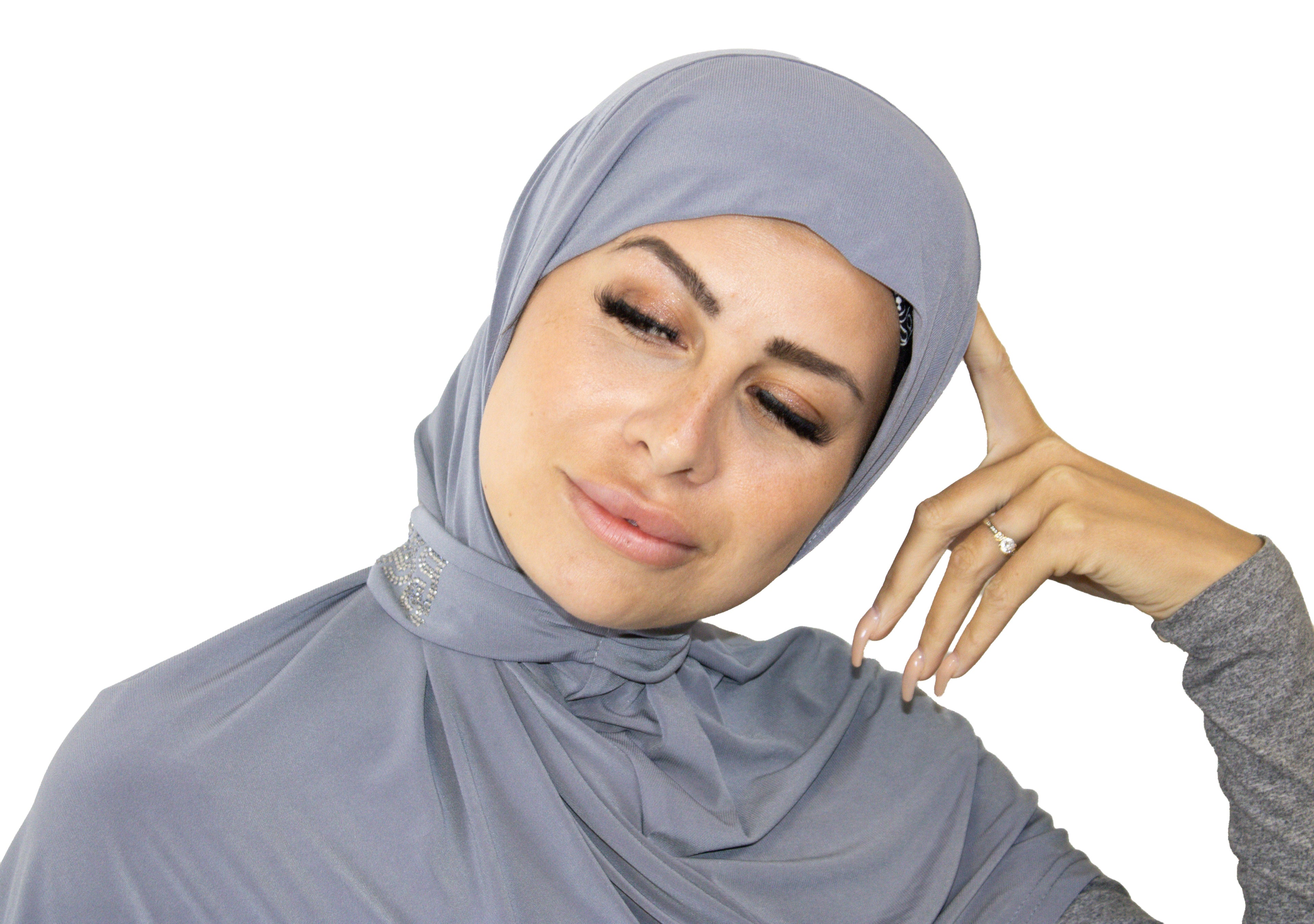 Barakka Bazaar grijze hoofdoek
