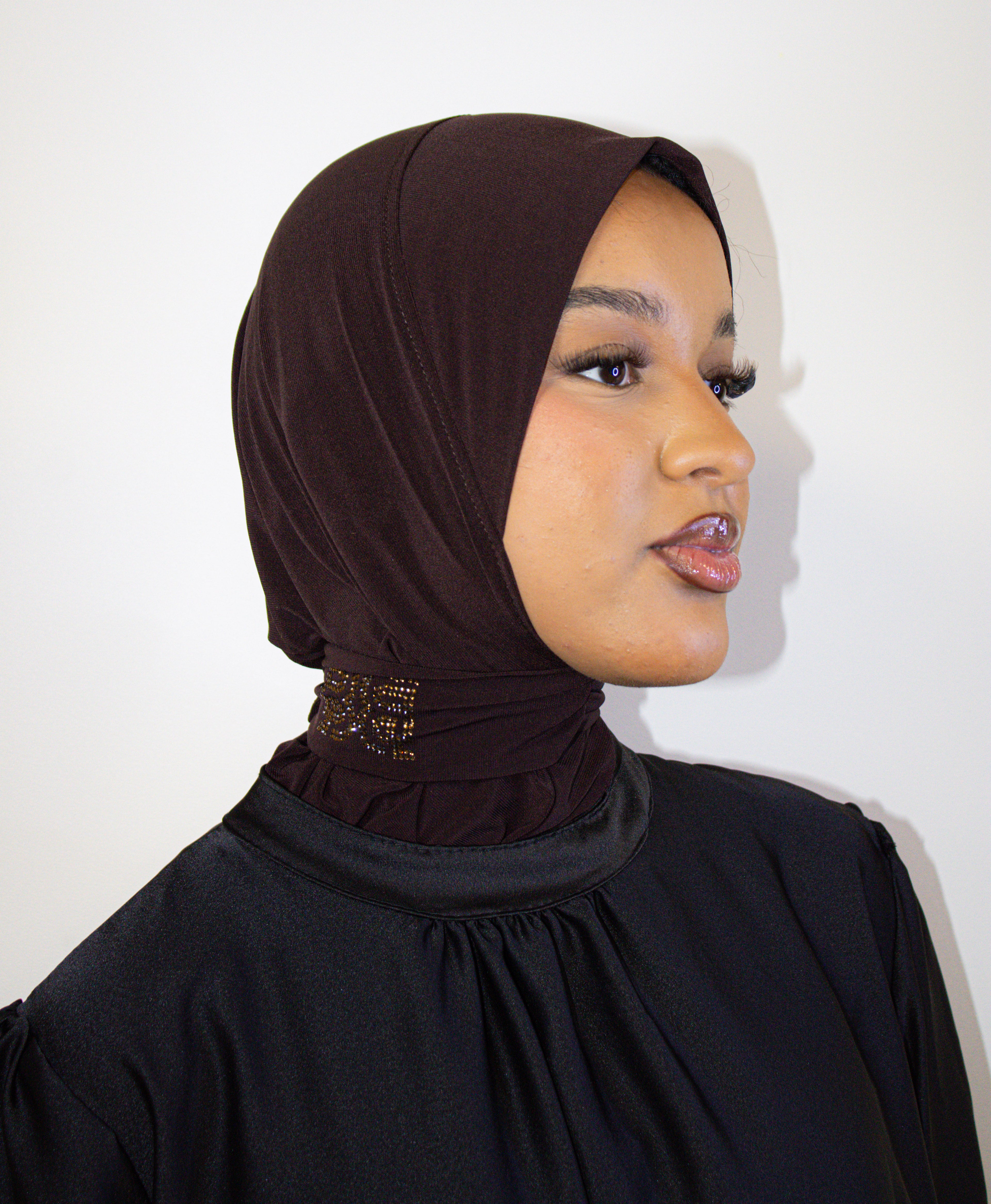Dark brown abaya