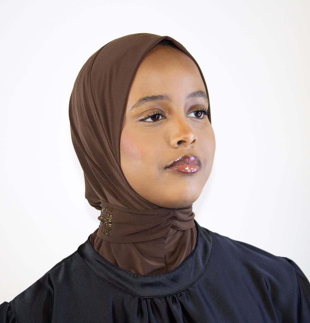 brown abaya