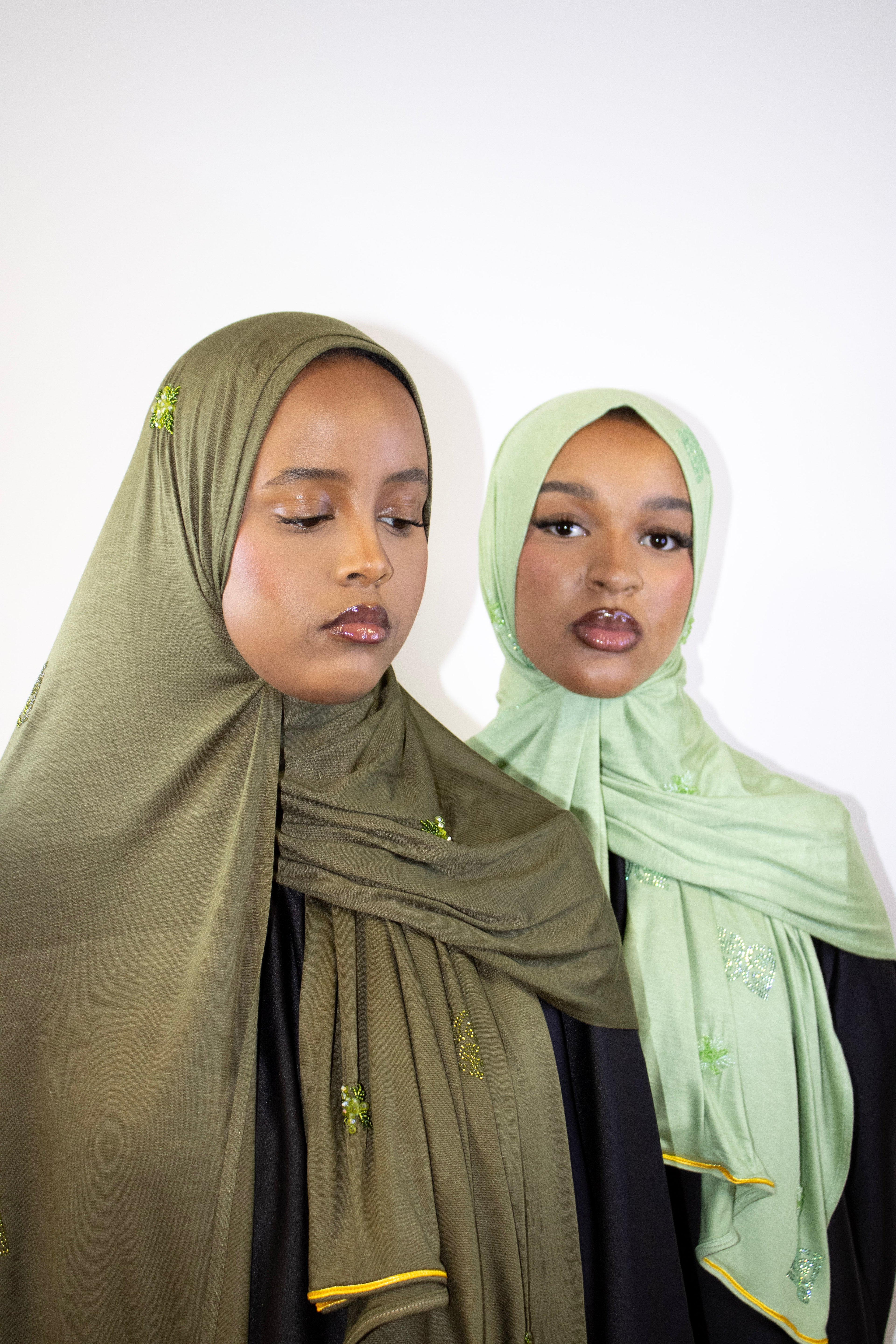 dark green Abaya