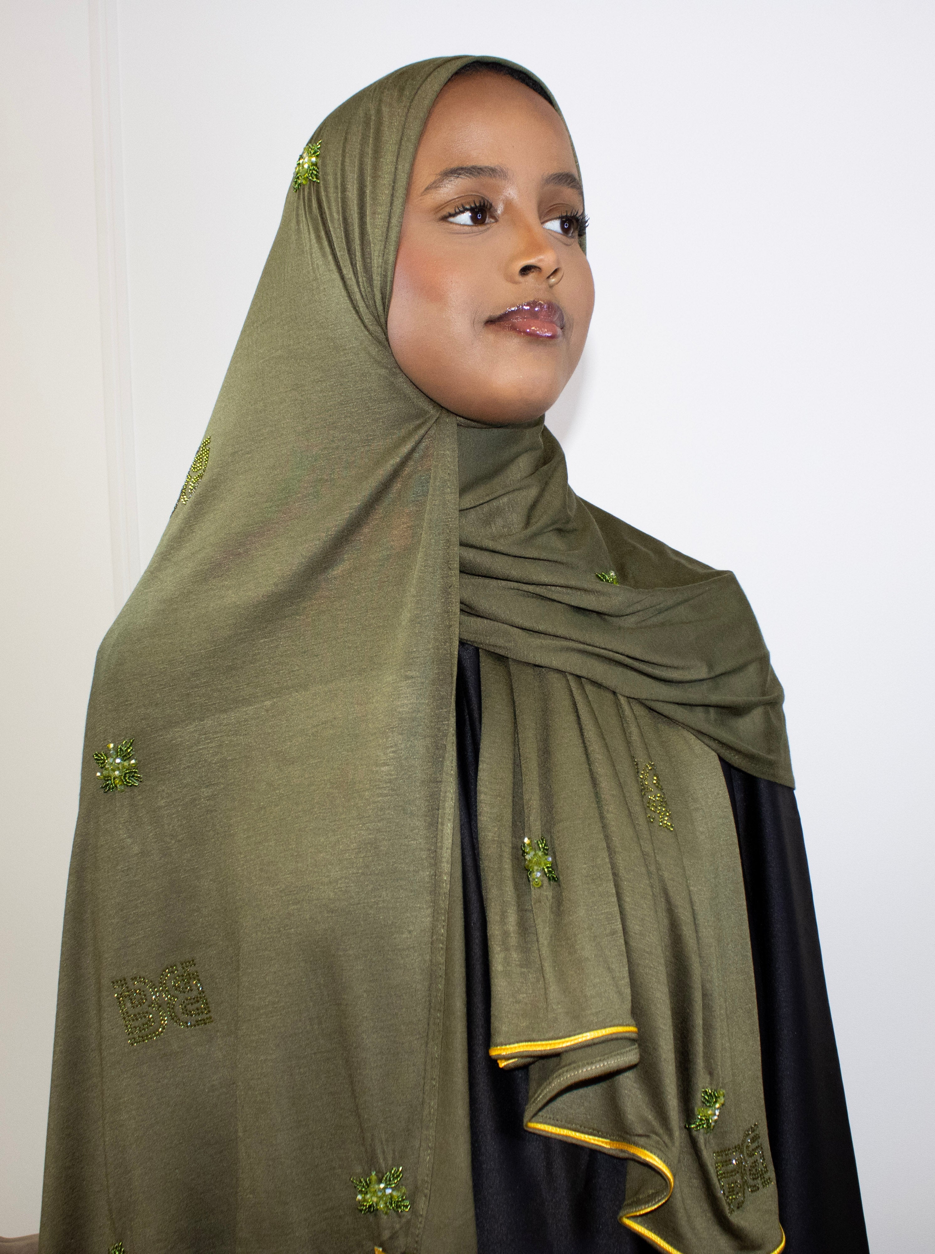 dark green Abaya
