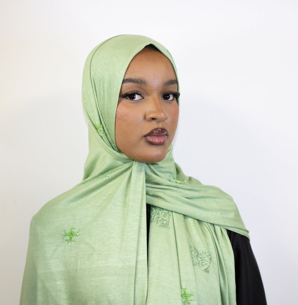 Light green abaya