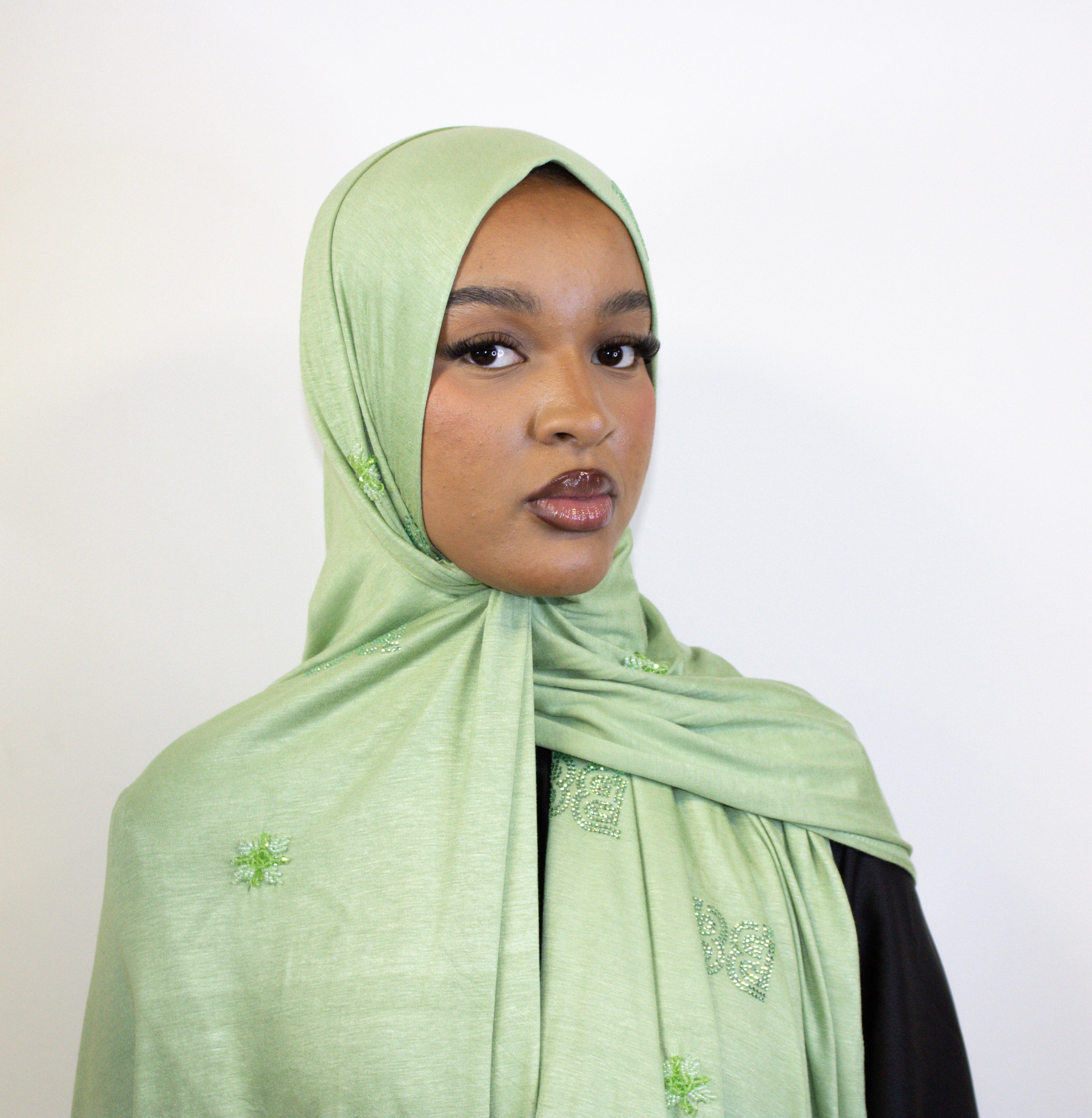 Light green abaya