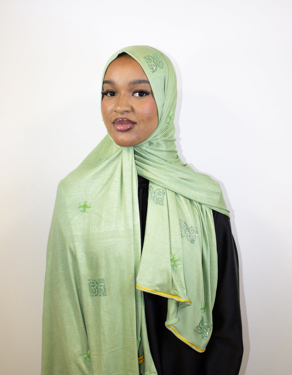 Light green abaya