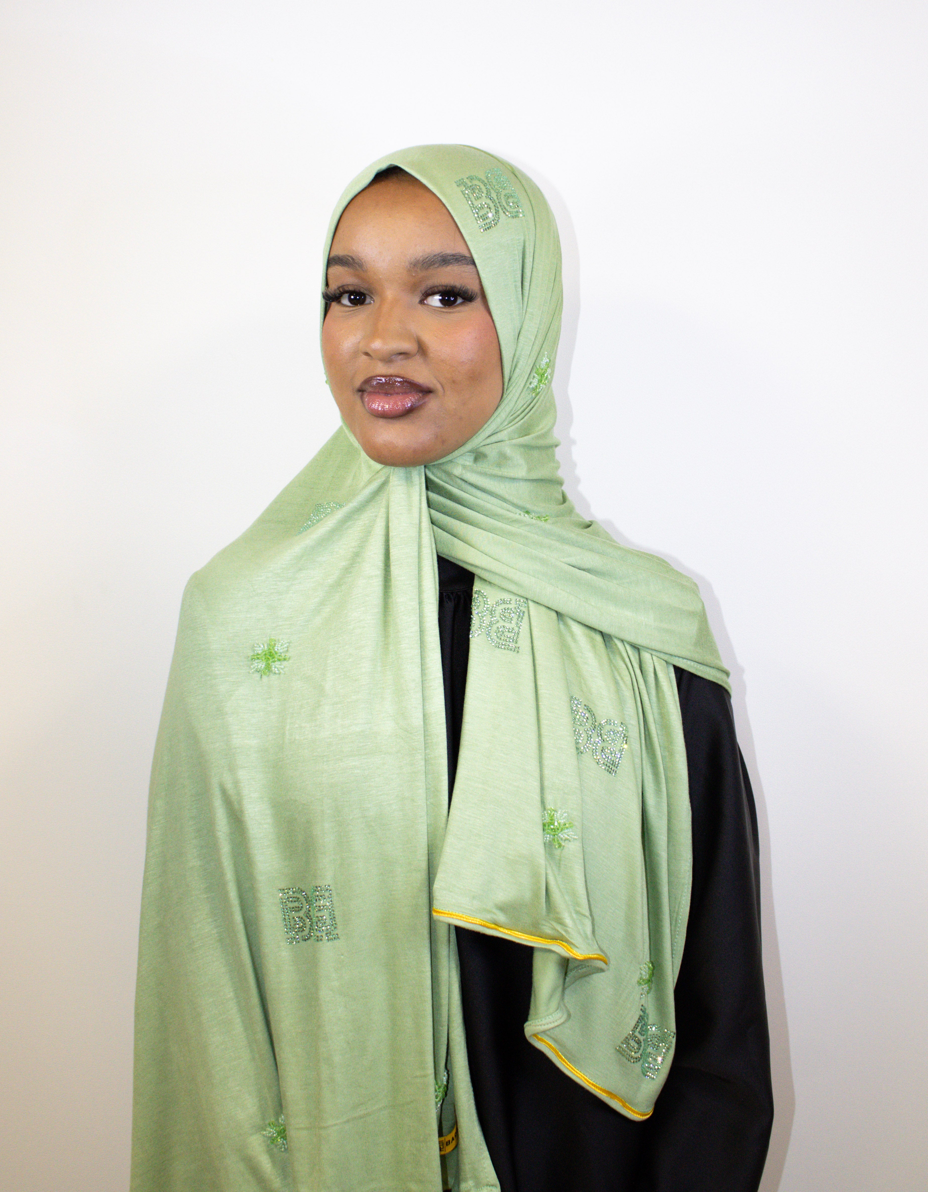 Light green abaya