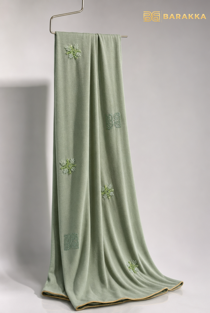 Barakka Bazaar Green Scarf